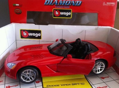 Modellino auto DODGE VIPER SRT/10 scala 1:18 Burago diecast modellismo da  collezione